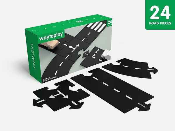 highway, road pieces, car track, foam, assembly set