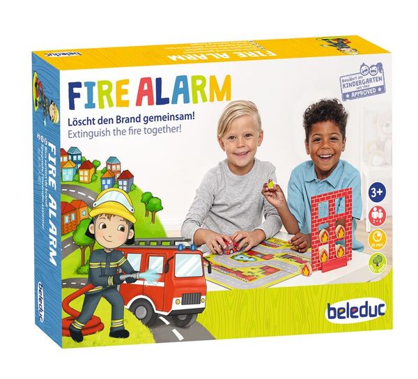 Feuerwehr-Spiel, Klemmbausteine, Kinderspielzeug, Brandbekämpfung, Holz/Plastik