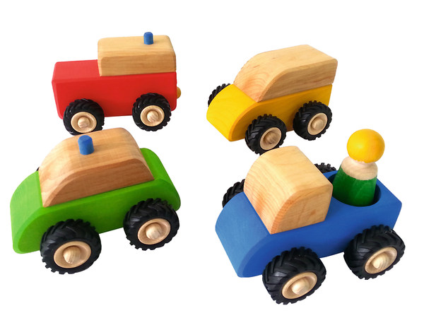 BAUSPIEL Kleine Fahrzeuge, 4er Set
