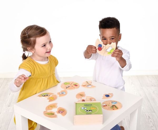 Nawito Puzzle - Herstellung, 10 Puzzles mit je 3 Teilen, ab 4 Jahre Nawito Puzzle - Herstellung, 10 Puzzles mit je 3 Teilen, ab 4 Jahre