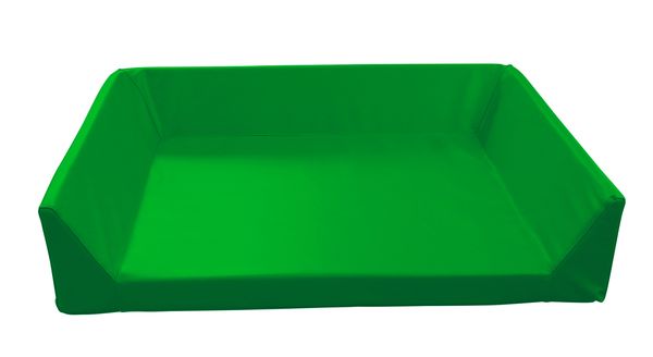 Wickelauflage mit 3-seitiger Aufkantung, Kunstleder, 6 cm hoch, verschiedene Farben/Maße