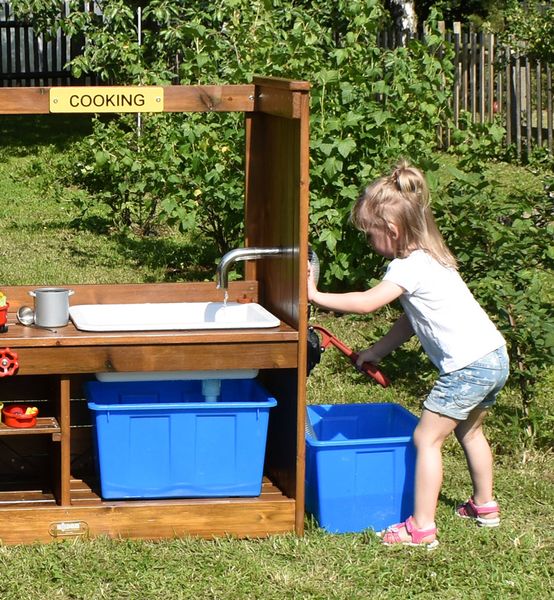 Outdoor-Spielküche mit Pumpe (LxBxH: 120 x 45 x 113 cm)