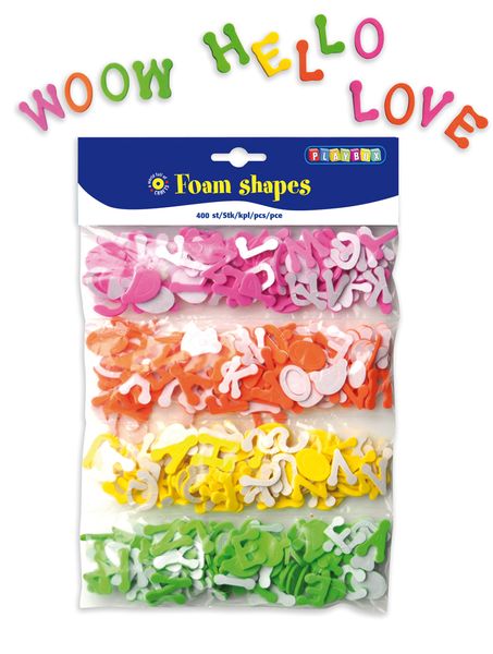 Moosgummi-Buchstaben, selbstklebend, 400 Stk. Moosgummi-Buchstaben, selbstklebend, 400 Stk.