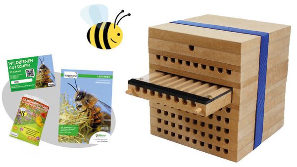 Zuchtset Wildbienen, 5-tlg.