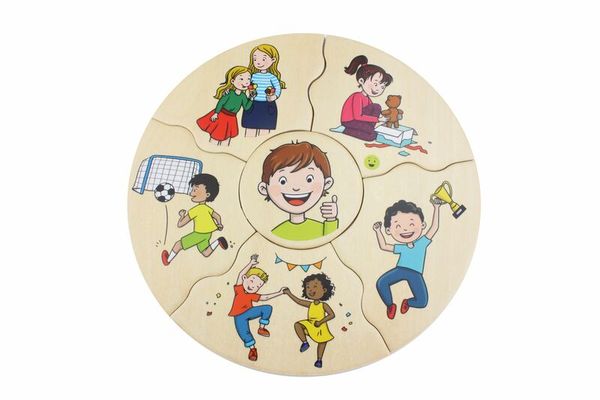 Humanico Emotionen, 30 Holz-Puzzleteile, ab 4 Jahre Humanico Emotionen, 30 Holz-Puzzleteile, ab 4 Jahre