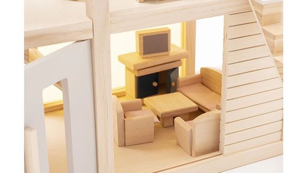 BETZOLD Puppenhaus, 3-stöckig, möbliert