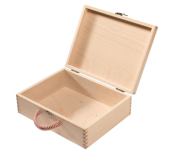 Holzbox, aufklappbar, Box, Holzkiste, Truhe
