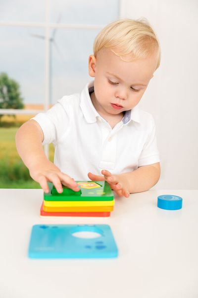 Steckspiel / Puzzle Stacky Tower, 11 Teile, ab 2 Jahre Steckspiel / Puzzle Stacky Tower, 11 Teile, ab 2 Jahre