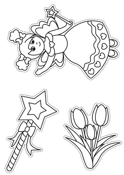 Blanko Prickelvorlagen - Mädchen Blanko Prickelvorlagen - Mädchen