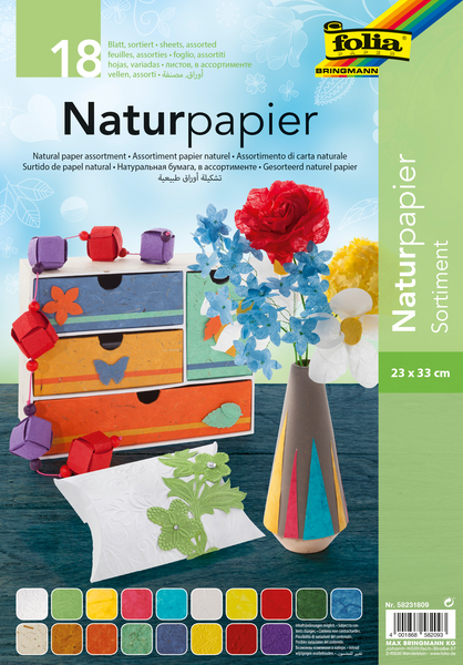 FOLIA Naturpapier, 23 x 33 cm