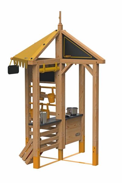 TopPlay Outdoor Kiosk 4 in 1 / Marktstand aus Holz, (LxBxH): 113 x 113 x 195 cm