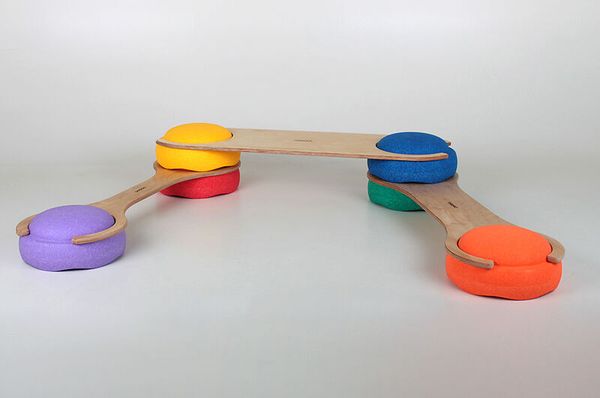 PEDALO Stapelbaustein Balanciersteg Set, 3-teilig