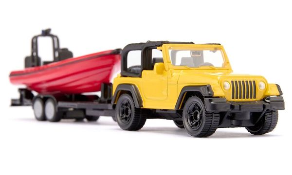 SIKU Jeep mit Boot, ab 3 Jahre