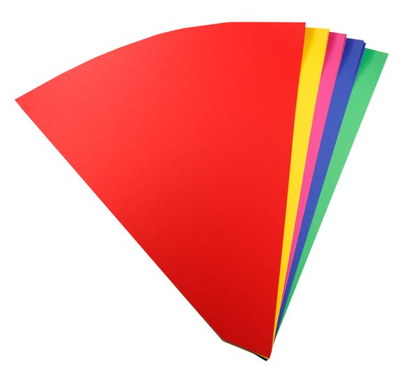 FOLIA Schultütenzuschnitte aus Fotokarton, 68 cm, 10 Bogen, bunt sortiert