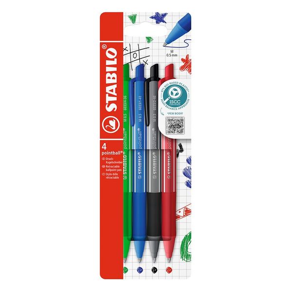 Kugelschreiber, Stift, 4er Set, Kugelpen, Pinnwand