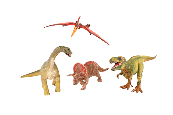 Dinosaurier, Spielzeugfiguren, Saurier, Paketfiguren, Frisbeeflugzeug