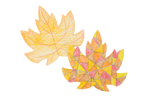 Blanko-Motive Herbstblatt, Karton, 20 Stück, 22,5 x 21 cm