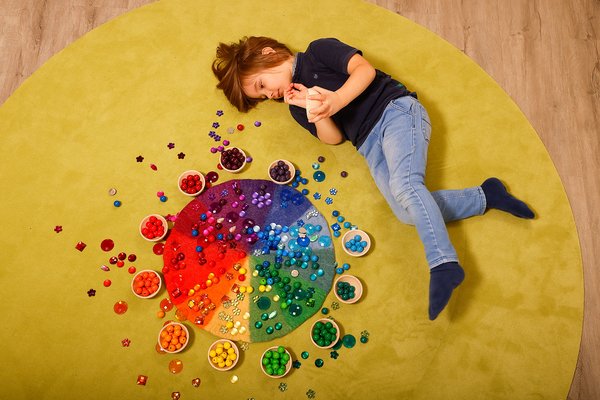 BAUSPIEL Filzregenbogenkreis Midi 52 cm