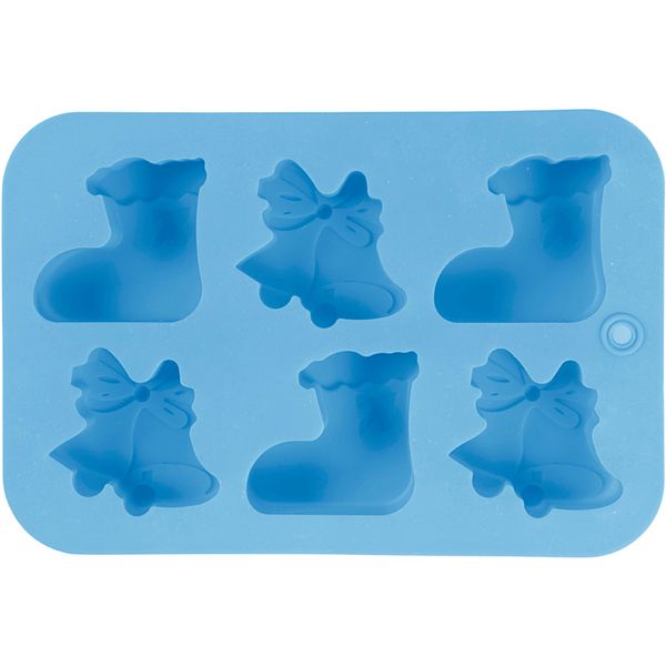 Keksform, Backformen-Set, Ausstechformen, Wintermotive, Blau