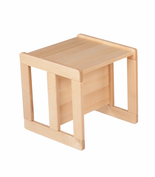 Holzstuhl, Kleiner Tisch, Naturholz, Schul-/Mini-Tisch, Holzstruktur