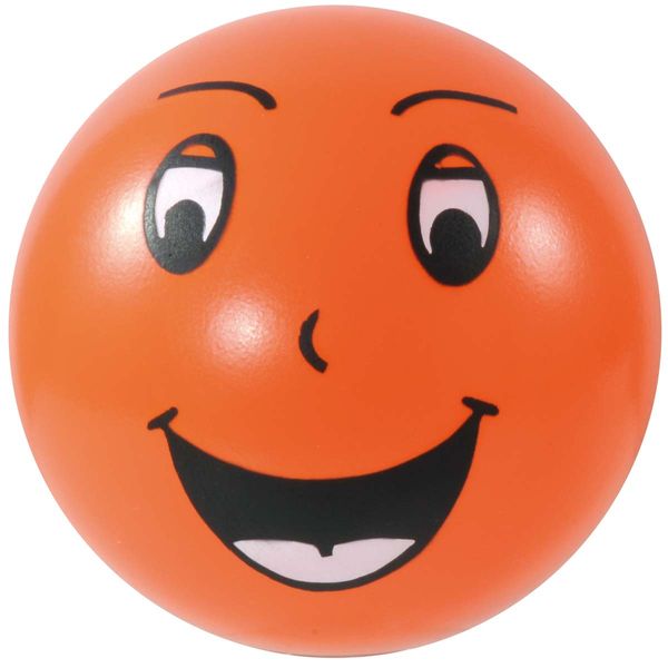 ball, smiley, orange, plastic, toy