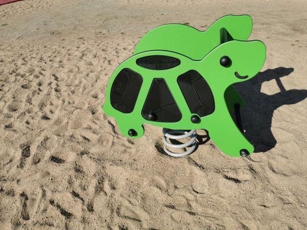 schildkröte, spielplatz, federtier, grün, kinderspielzeug