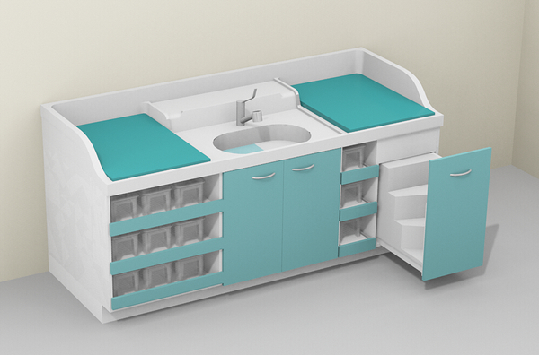kitchen, spüle, schrank, schubladen, turquoise
