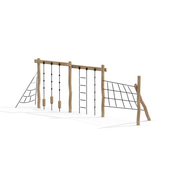 Ural Klettergerüst mit Kletternetz Eco