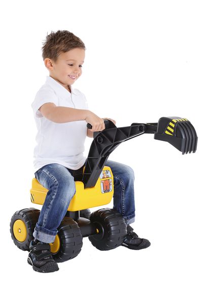 Kinderfahrzeug, Radlader, Kleiner Traktor, Gelb, Schubkarre-Anbau