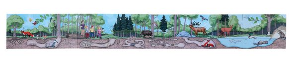 Bodenpuzzle Entdecke den Wald, 40 Teile, ab 3 Jahre Bodenpuzzle Entdecke den Wald, 40 Teile, ab 3 Jahre