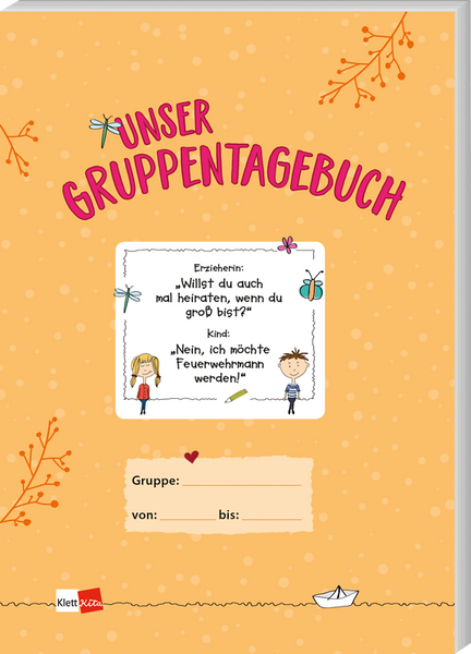 Gruppenheft, Gruppentagebuch, Kinderbuch, Spiralbindung, Kartenlayout