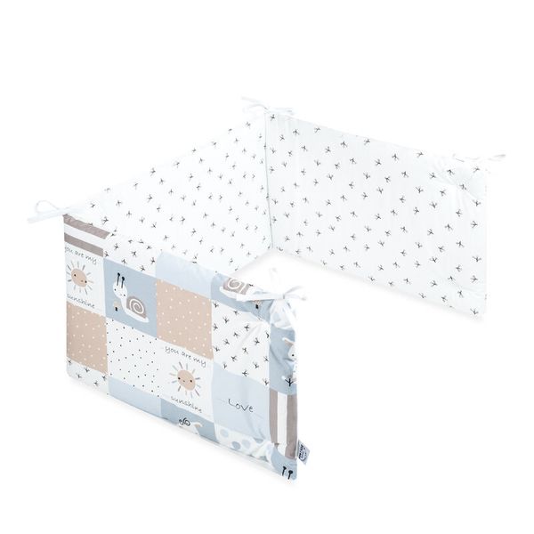 Murrschutz, Kinderbett, Bettumrandung, Muster, Patchwork, Kleinteiliges Quilt-Set