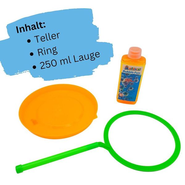 Teller, Ring, 250 ml Lauge, Bubble Fun, Trickset