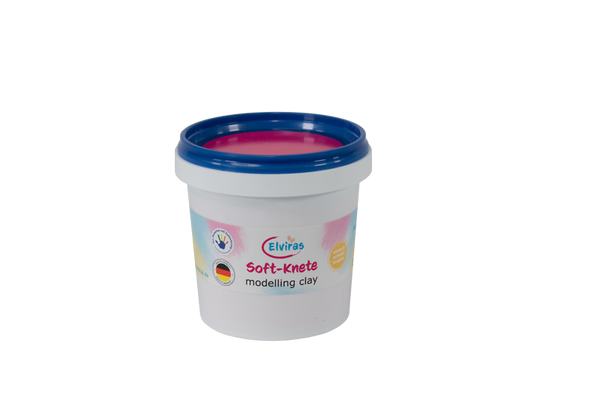 Modelliermasse, Knetmasse, Pink, Blau, Behälter, Soft-Knete