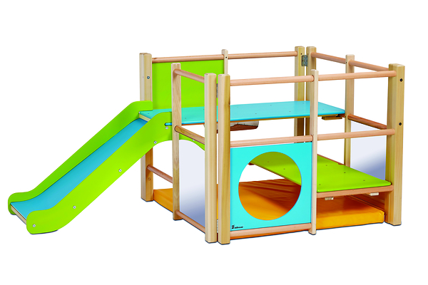 U3 - Indoor-Kletterturm inkl. Innenmatte, LxBxH: 102 x 170 x 77 cm, ab 18 Monate