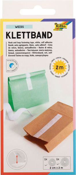 FOLIA Klettband, 2 Rollen