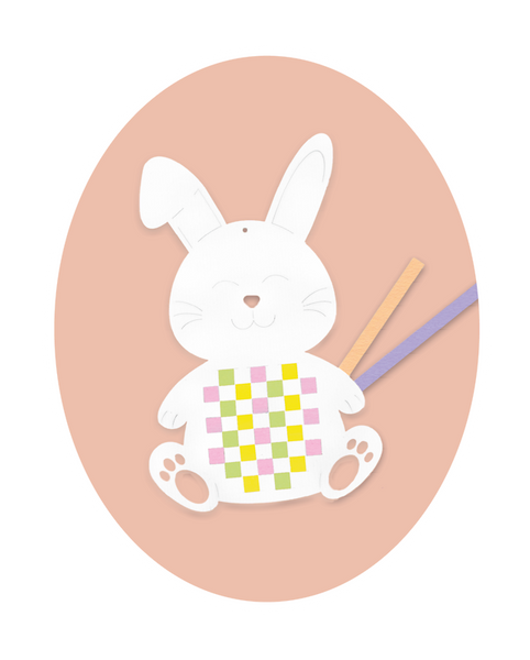 Osterhase, Hase, Papierlaterne, Osterdeko, Kreisform