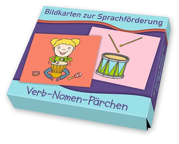 Bildkarten zur Sprachförderung: Verb-Nomen-Pärchen