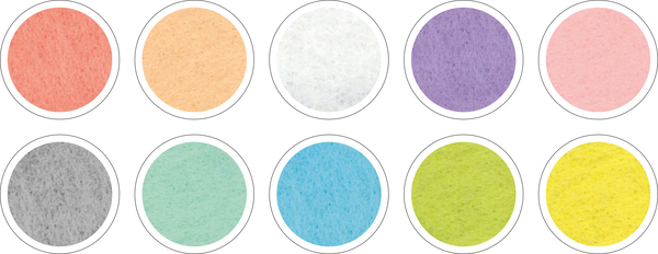 FOLIA Bastelfilz Pastell, 20 x 30 cm, 10 Bogen
