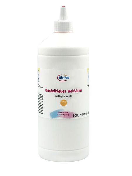 Klebstoff, Modellbau, Weißkleber, Kunststoffflasche, 1000 ml