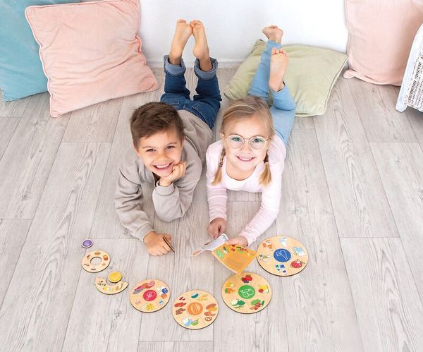 Humanico Ernährung, 27 Holz-Puzzleteile, ab 4 Jahre