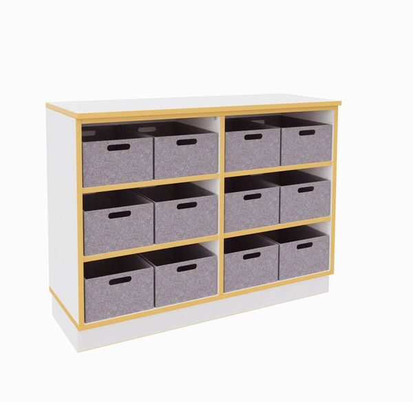 Korbboxen, Aufbewahrung, Schubladen, Holzkorpus, Kallaxähnlich