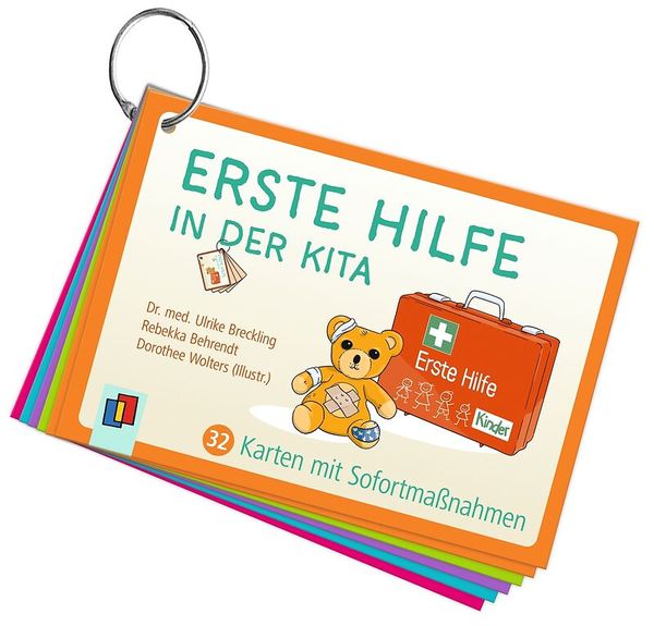 erste hilfe, kita, kinder, erste hilfe karten, sofortmaßnahmen