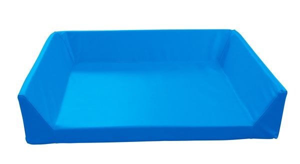 Wickelauflage mit 3-seitiger Aufkantung, Kunstleder, 6 cm hoch, verschiedene Farben/Maße