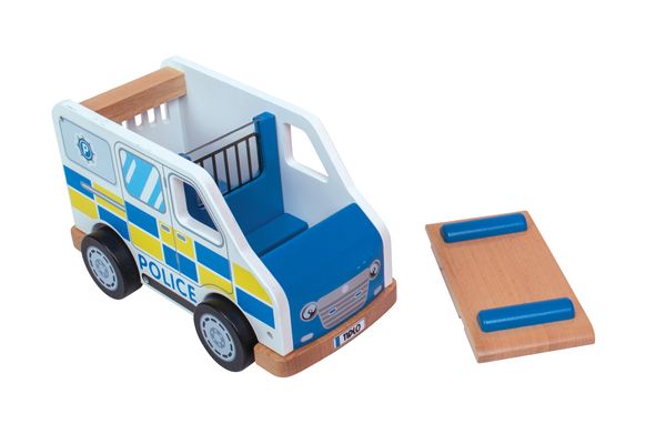 Polizeiauto aus Holz, ab 3 Jahre Polizeiauto aus Holz, ab 3 Jahre