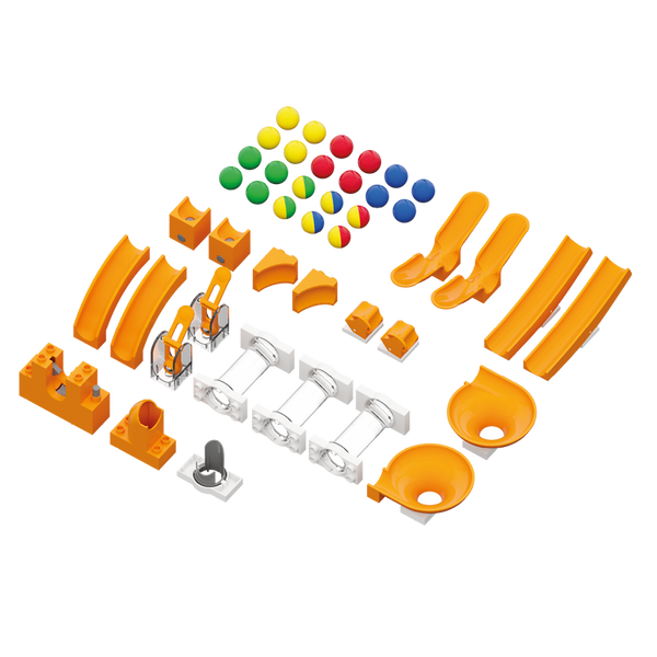 bausteine, bausteine-set, baukasten, konstruktionsspielzeug, orange farben