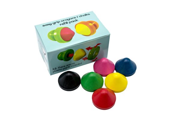 Nachfüll-Set griffige Wachsmalstifte, 6 Stück Nachfüll-Set griffige Wachsmalstifte, 6 Stück