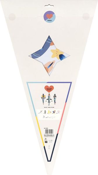 FOLIA Schultüten-Bastelset "Space Dino/Rakete/Hai, irisierend, 68 cm, 1 Set