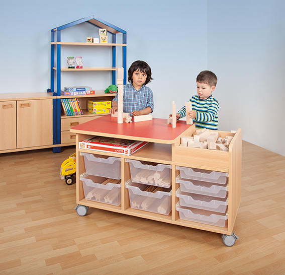 Kauspielzeug, Holzspielzeug, Kaufladen, Aufbewahrungskästen, Holzregal
