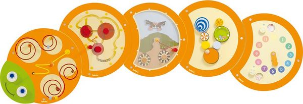 Wandspiel Raupe, 5-teiliges Set
